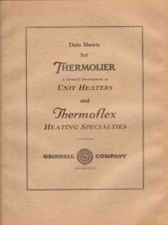 Grinnell Company 1931 Vintage Catalog Heaters Thermolier Thermoflex Grinnell Company 1931 Vintage Catalog Heaters Thermolier Thermoflex