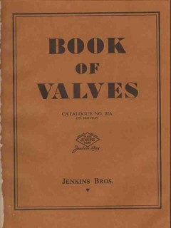 Jenkins Brothers 1931 Vintage Catalog Plumbing Valves Check Bronze Jenkins Brothers 1931 Vintage Catalog Plumbing Valves Check Bronze