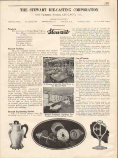 Stewart Die-Casting Corp 1931 Vintage Catalog Metal Alloys Virgin Stewart Die-Casting Corp 1931 Vintage Catalog Metal Alloys Virgin