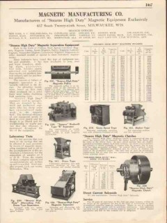 Magnetic Mfg Company 1931 Vintage Catalog Stearns High Duty Equipment