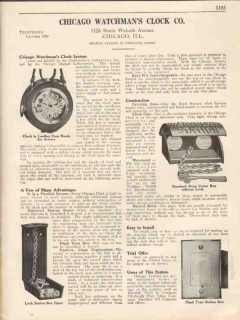 Chicago Watchmans Clock Company 1931 Vintage Catalog Stationary Keys Chicago Watchmans Clock Company 1931 Vintage Catalog Stationary Keys