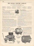 Lincoln Electric Company 1931 Vintage Catalog Motors Linc-Weld Pump