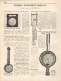 Uehling Instrument Company 1931 Vintage Catalog Pressure Vacuum Record Uehling Instrument Company 1931 Vintage Catalog Pressure Vacuum Record