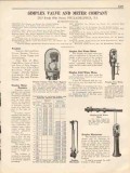 Simplex Valve Meter Company 1931 Vintage Catalog Registers Hot Cold Simplex Valve Meter Company 1931 Vintage Catalog Registers Hot Cold