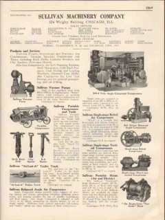 Sullivan Machinery Company 1931 Vintage Catalog Vacuum Pump Compressor
