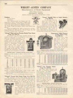 Wright-Austin Company 1931 Vintage Catalog Steam Victor Trap Strainer Wright-Austin Company 1931 Vintage Catalog Steam Victor Trap Strainer