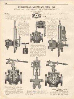 Ruggles-Klingemann Mfg Company 1931 Vintage Catalog Valves Regulators Ruggles-Klingemann Mfg Company 1931 Vintage Catalog Valves Regulators