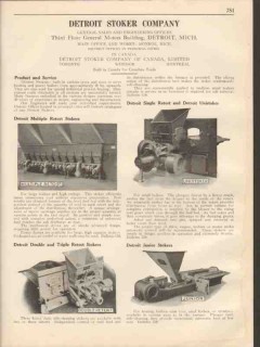 Detroit Stoker Company 1931 Vintage Catalog Multiple Retort Unistoker