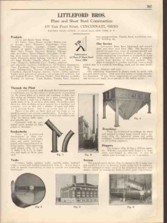 Littleford Bros 1931 Vintage Catalog Steel Sheet Plate Tanks Breaching Littleford Bros 1931 Vintage Catalog Steel Sheet Plate Tanks Breaching