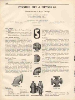Stockham Pipe Fittings Company 1931 Vintage Catalog Cast Iron Steel