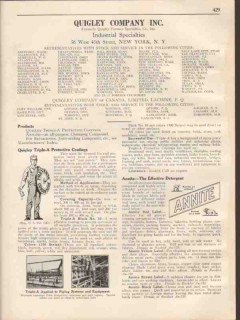 Quigley Company 1931 Vintage Catalog Triple-A Protective Coat Annite Quigley Company 1931 Vintage Catalog Triple-A Protective Coat Annite