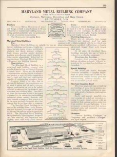Maryland Metal Building Company 1931 Vintage Catalog Sectional Maryland Metal Building Company 1931 Vintage Catalog Sectional