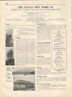 Ingalls Iron Works Company 1931 Vintage Catalog Steel Truss Structural Ingalls Iron Works Company 1931 Vintage Catalog Steel Truss Structural