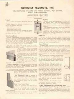 Norquist Products Inc 1941 Vintage Catalog Door Window Metal Screens Norquist Products Inc 1941 Vintage Catalog Door Window Metal Screens