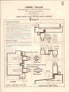 Lionel Vallas 1941 Vintage Catalog Windows Double Hung Hollow Metal Lionel Vallas 1941 Vintage Catalog Windows Double Hung Hollow Metal