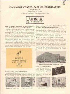 Columbus Coated Fabrics Corp 1941 Vintage Catalog Window Shades Bontex Columbus Coated Fabrics Corp 1941 Vintage Catalog Window Shades Bontex