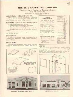 Erie Enameling Company 1941 Vintage Catalog Architectural Porcelain