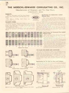 Moeschl-Edwards Corrugating Company 1941 Vintage Catalog Door Kalamein Moeschl-Edwards Corrugating Company 1941 Vintage Catalog Door Kalamein