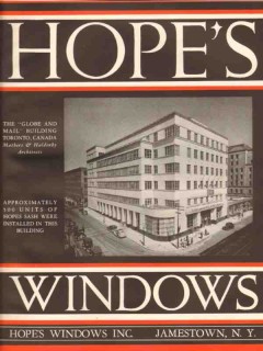 Hopes Windows Inc 1941 Vintage Catalog Metal Sash Globe Mail Building Hopes Windows Inc 1941 Vintage Catalog Metal Sash Globe Mail Building