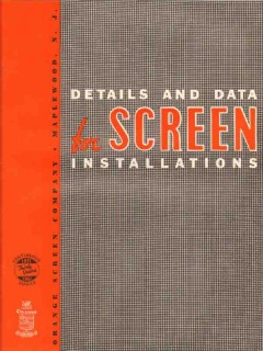 Orange Screen Company 1941 Vintage Catalog Window Aluminum Frame Door Orange Screen Company 1941 Vintage Catalog Window Aluminum Frame Door