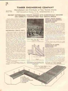 Timber Engineering Company 1941 Vintage Catalog Teco Termite Shields Timber Engineering Company 1941 Vintage Catalog Teco Termite Shields