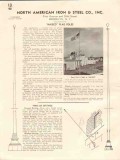 North American Iron Steel Company 1941 Vintage Catalog Flagpole Naisco