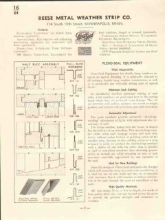 Reese Metal Weather Strip Company 1941 Vintage Catalog Windows Doors Reese Metal Weather Strip Company 1941 Vintage Catalog Windows Doors