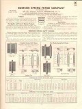 Bommer Spring Hinge Company 1941 Vintage Catalog Butt Floor Flange Bommer Spring Hinge Company 1941 Vintage Catalog Butt Floor Flange
