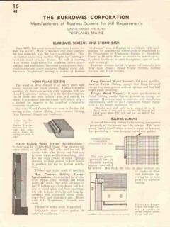 Burrowes Corp 1941 Vintage Catalog Windows Screens Door Rustless Metal Burrowes Corp 1941 Vintage Catalog Windows Screens Door Rustless Metal