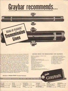 graybar electric company 1948 seal-o-flange transmission vintage ad graybar electric company 1948 seal-o-flange transmission vintage ad