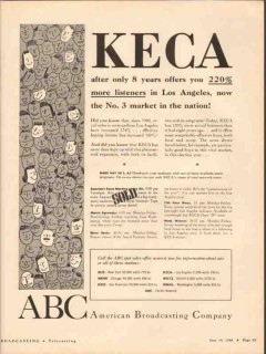 keca 1948 los angeles ca american broadcasting company vintage ad keca 1948 los angeles ca american broadcasting company vintage ad