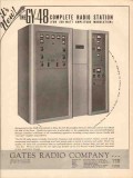 gates radio company 1948 gy-48 complete am transmit station vintage ad