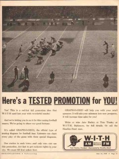 with 1948 baltimore md am fm radio station media promotion vintage ad with 1948 baltimore md am fm radio station media promotion vintage ad