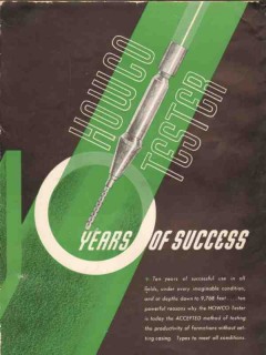 Halliburton Oil Well Cementing Company 1936 Vintage Ad Howco Tester