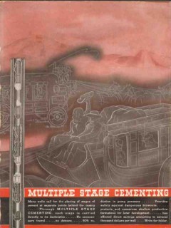 Halliburton Oil Well Cementing Company 1936 Vintage Ad Multiple Stage Halliburton Oil Well Cementing Company 1936 Vintage Ad Multiple Stage