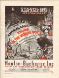 hanlon-buchanan inc 1936 sta-vol-ene natural gasoline vintage ad