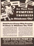 Fluid Packed Pump Company 1936 Vintage Ad Oil Pumping Problems OK City Fluid Packed Pump Company 1936 Vintage Ad Oil Pumping Problems OK City