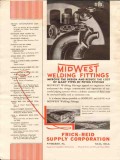 Frick-Reid Supply Corp 1936 Vintage Ad Piping Midwest Welding Fittings Frick-Reid Supply Corp 1936 Vintage Ad Piping Midwest Welding Fittings