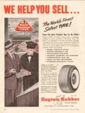 dayton rubber company 1956 help sell finest safest tire vintage ad