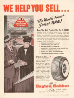 dayton rubber company 1956 help sell finest safest tire vintage ad dayton rubber company 1956 help sell finest safest tire vintage ad