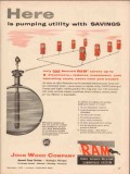 john wood company 1956 ram submerged pumping utility saving vintage ad john wood company 1956 ram submerged pumping utility saving vintage ad