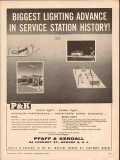 pfaff kendall 1956 luxaire lighting advance service station vintage ad