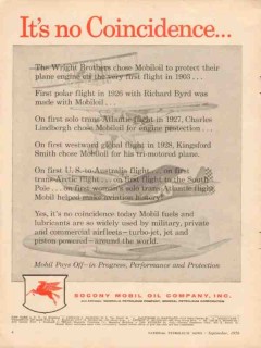 socony mobil oil company 1956 coincidence wright brothers vintage ad socony mobil oil company 1956 coincidence wright brothers vintage ad