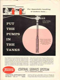 tokheim corp 1956 gasoline pumps in tanks service station vintage ad tokheim corp 1956 gasoline pumps in tanks service station vintage ad