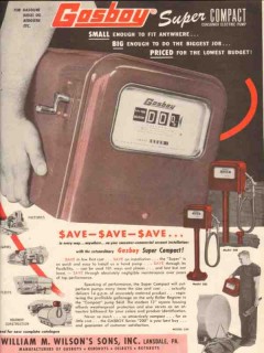 william m wilsons sons inc 1956 gasboy super compact pump vintage ad william m wilsons sons inc 1956 gasboy super compact pump vintage ad