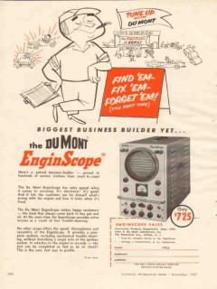 du mont laboratories inc 1957 enginscope find fix forget vintage ad du mont laboratories inc 1957 enginscope find fix forget vintage ad