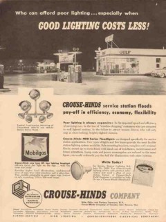crouse-hinds company 1957 lighting service station floods vintage ad crouse-hinds company 1957 lighting service station floods vintage ad