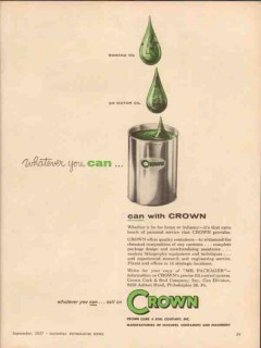 crown cork seal company 1957 package banana motor oil cans vintage ad crown cork seal company 1957 package banana motor oil cans vintage ad