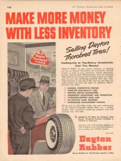 dayton rubber company 1957 make more money less inventory vintage ad