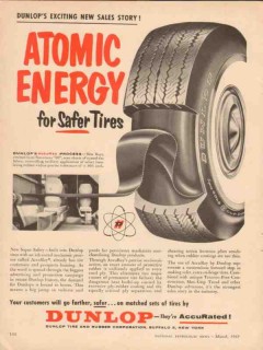 dunlop tire rubber corp 1957 accuray atomic energy safer vintage ad dunlop tire rubber corp 1957 accuray atomic energy safer vintage ad